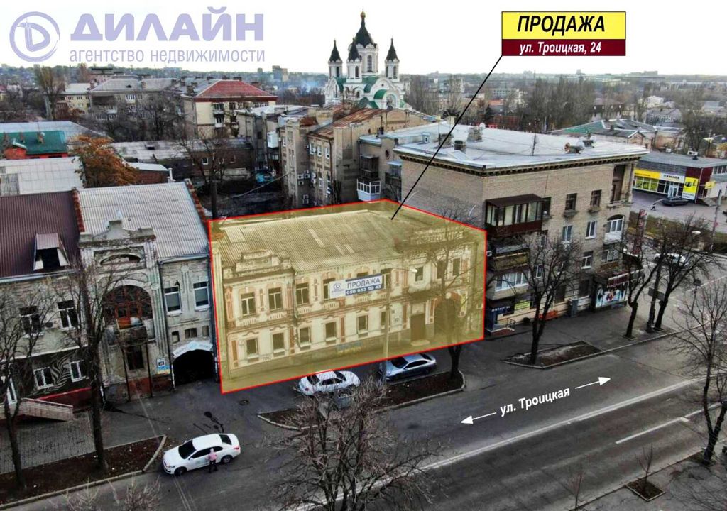 Будівля в центрі Запоріжжя поруч із просп. Соборним