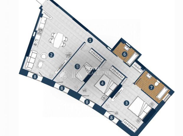 3-кімн. квартира, 107,21 м², просп. Степана Бандери