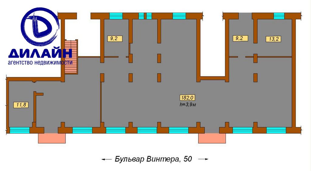 Фасадне приміщення на бул. Вінтера (Правий берег) фото 2