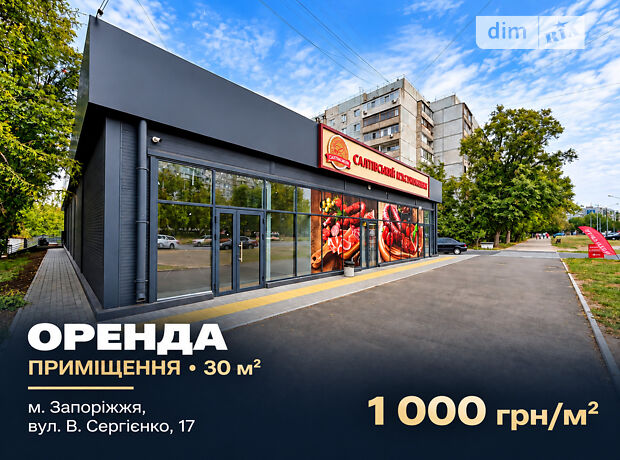 Комерційне приміщення, 30 м², вул. Василя Сергієнка